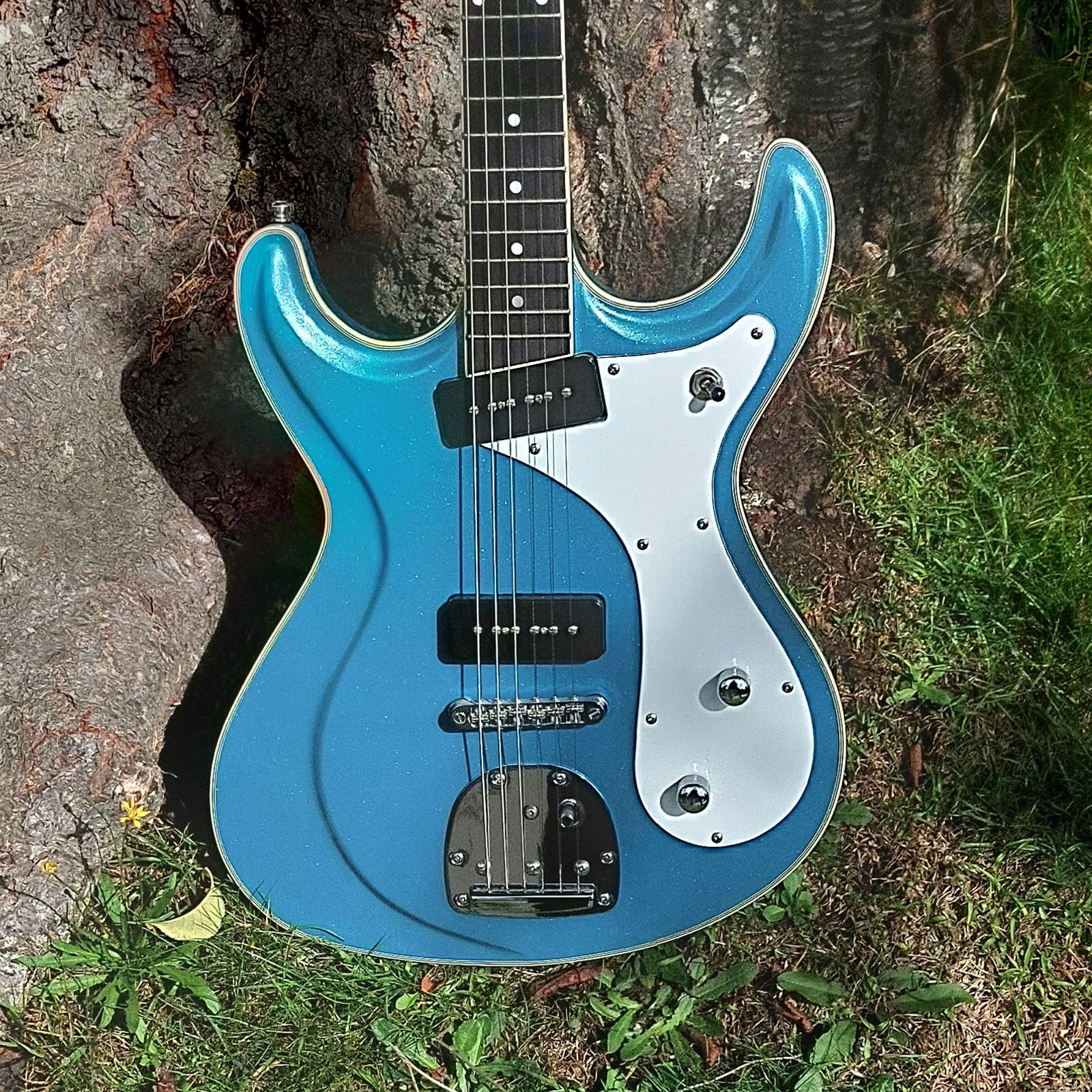 eASTWOOD baritonE SIDEJACK METALLIC BLUE