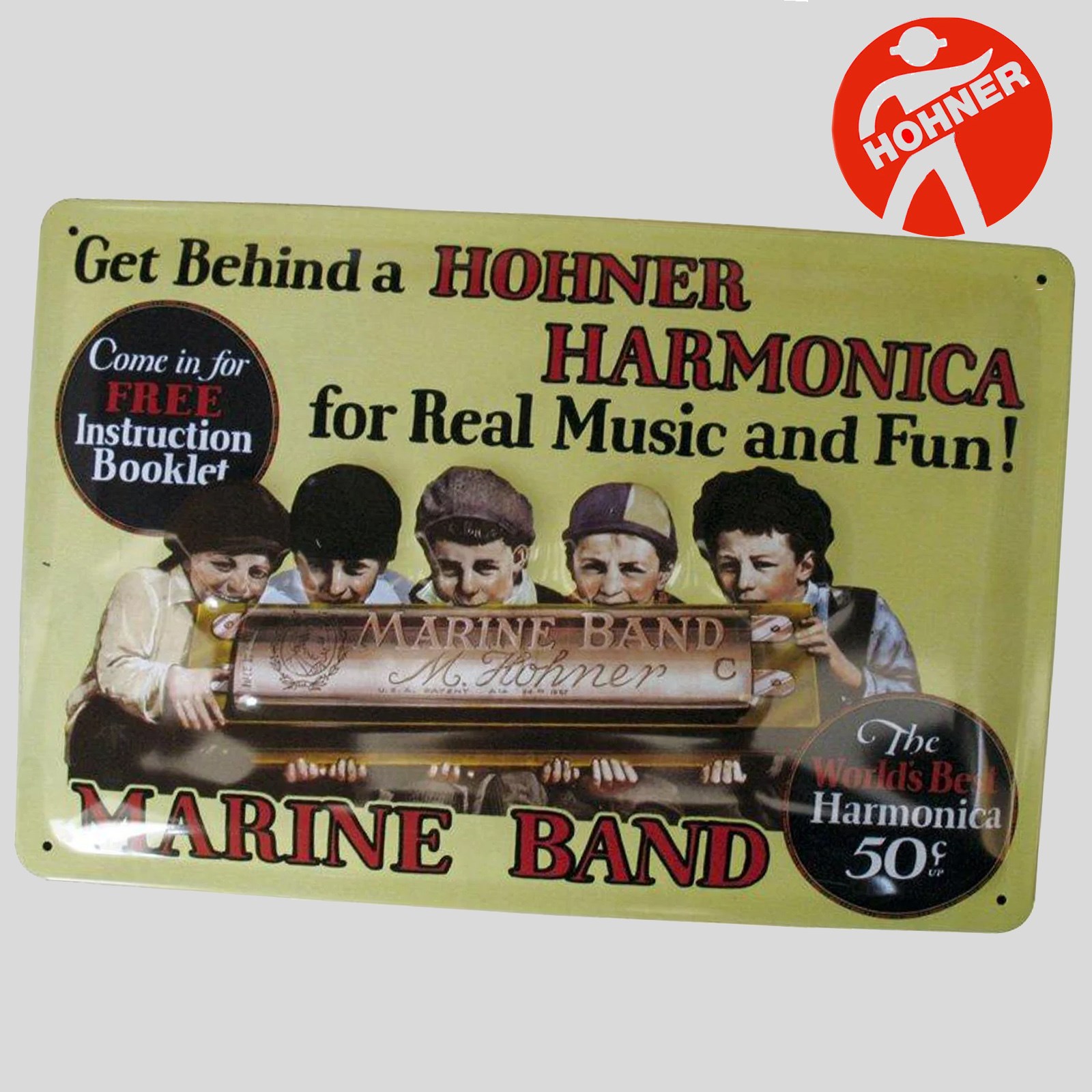 Hohner Tin Plate Advert